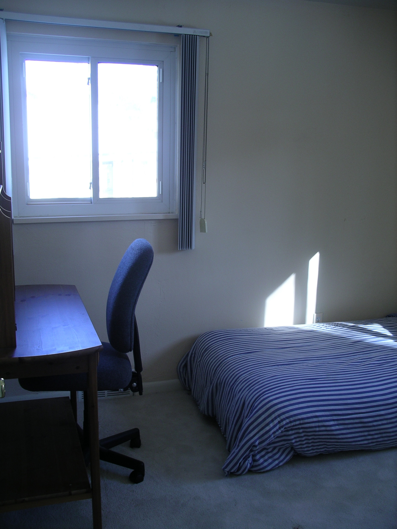 Left side of rearranged second bedroom